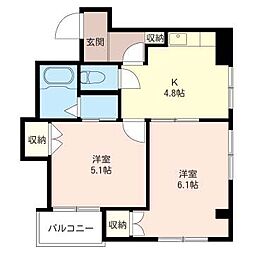 スギタハウス 2Kの間取図画像