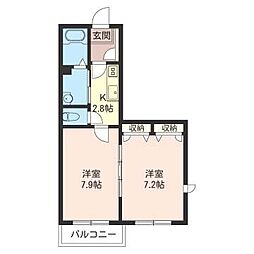 チェスナットプレイン 2Kの間取図画像