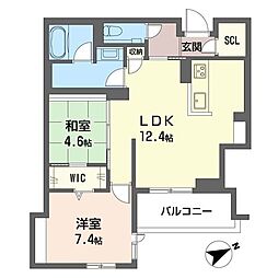With Plus 青葉台 2LDKの間取図画像