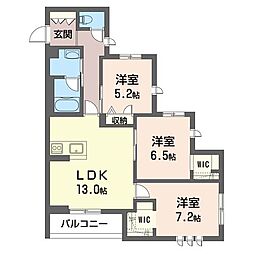 ソアヴィータ 3LDKの間取図画像