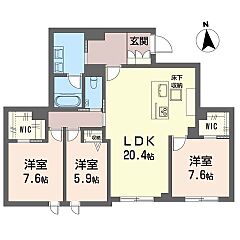 物件の間取り