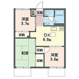 エスポワールいずみ 3DKの間取図画像