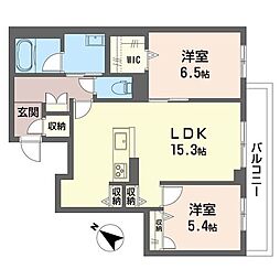 間取図画像 2LDK