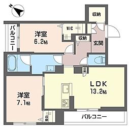 間取図画像 2LDK