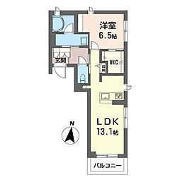 ElfGarden 1LDKの間取図画像