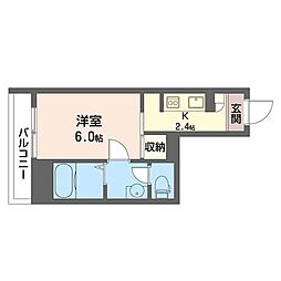 メゾン杉並 1Kの間取図画像