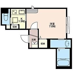 ColmarKoenji 1Kの間取図画像