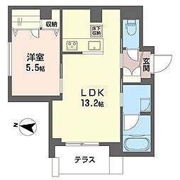 アルバ スギナミ 1LDKの間取図画像