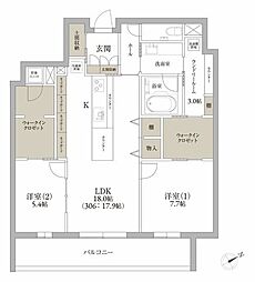 間取図画像 2SLDK