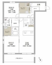 プライムステージ7 2SLDKの間取図画像