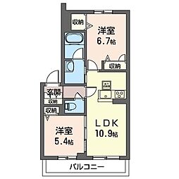 間取図画像 2LDK