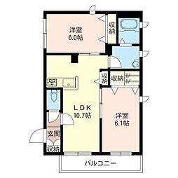 間取図画像 2LDK