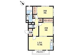 間取図画像 2LDK