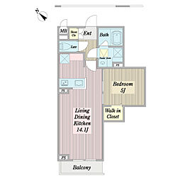 間取図画像 1LDK