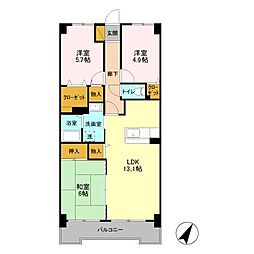 間取図画像 3LDK