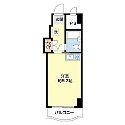 フラッツ西千葉 1Kの間取図画像