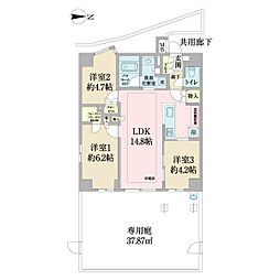 間取図画像 3LDK