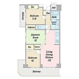 間取図画像 3LDK