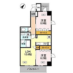 間取図画像 2LDK