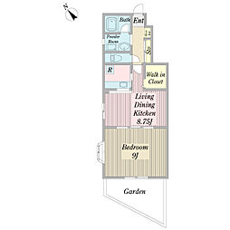 プラネージュ 1LDKの間取図画像