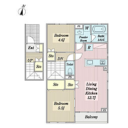 間取図画像 2LDK