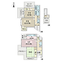 ちはら台ファミールハイツ3号棟 3LDKの間取図画像