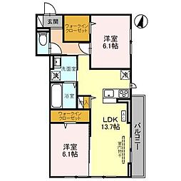 間取図画像 2LDK