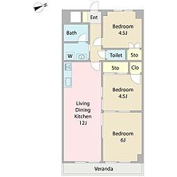 間取図画像 3LDK
