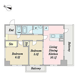 間取図画像 2LDK