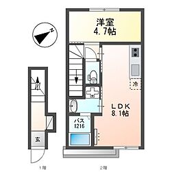 間取図画像 1LDK