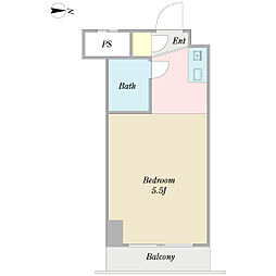 プロシード西川口 ワンルームの間取図画像