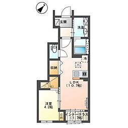 ルミエール LUMIERE 1LDKの間取図画像