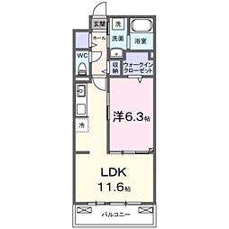Amrita V 1LDKの間取図画像