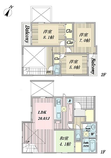 間取りを拡大表示