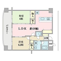 間取図画像 2LDK