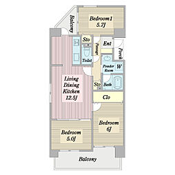 間取図画像 3LDK