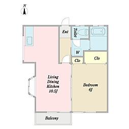 間取図画像 1LDK