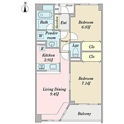 間取図画像 2LDK