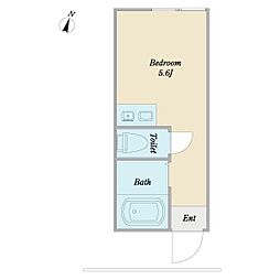 G・Aヒルズ上永谷 1Kの間取図画像