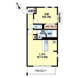 間取図画像 1LDK