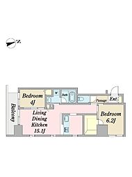 間取図画像 2LDK