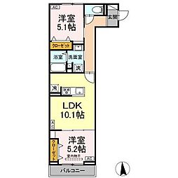 間取図画像 2LDK