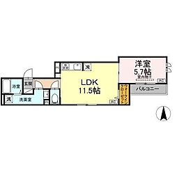 間取図画像 1LDK