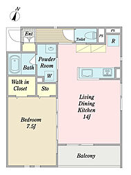 間取図画像 1LDK