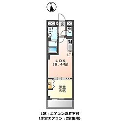 仮)高島平1丁目マンション新築工事 1LDKの間取図画像