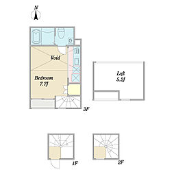レプレ椎名町 1Kの間取図画像