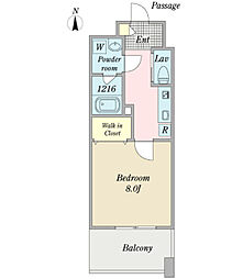 ハイデルベーレ・ＳＥＤＯ 3階1Kの間取り