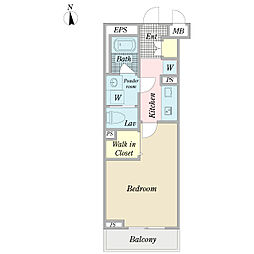 Tonerico 1Kの間取図画像
