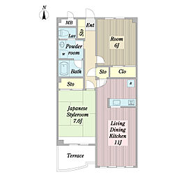 間取図画像 2LDK