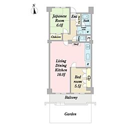 間取図画像 2LDK
